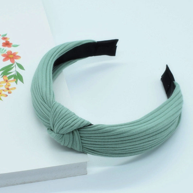 Soft Knotted Headband Hairband Lady Bow Hair Hoop Hair Accessories, Black, Pink, Wine red, Gray, Green, Navy Blue, Yellow, Khaki, Dark gray, Cyan