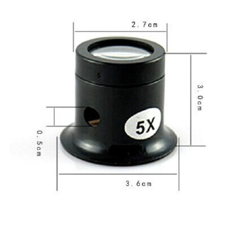 Watch Repair Tool Eyepiece Repair Watch Eye Mask Magnifier, 5X, 10X