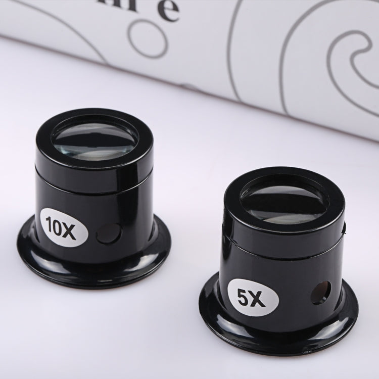 Watch Repair Tool Eyepiece Repair Watch Eye Mask Magnifier, 5X, 10X
