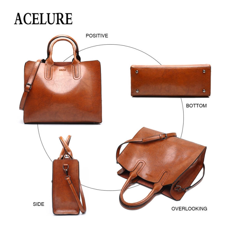 Leather Handbags Big Women Bag Casual Female Bags Trunk Tote Shoulder Bag Ladies Large Bolsos, Gray, Brown, Black, Green, Blue, Coffee, Burgundy, Pink