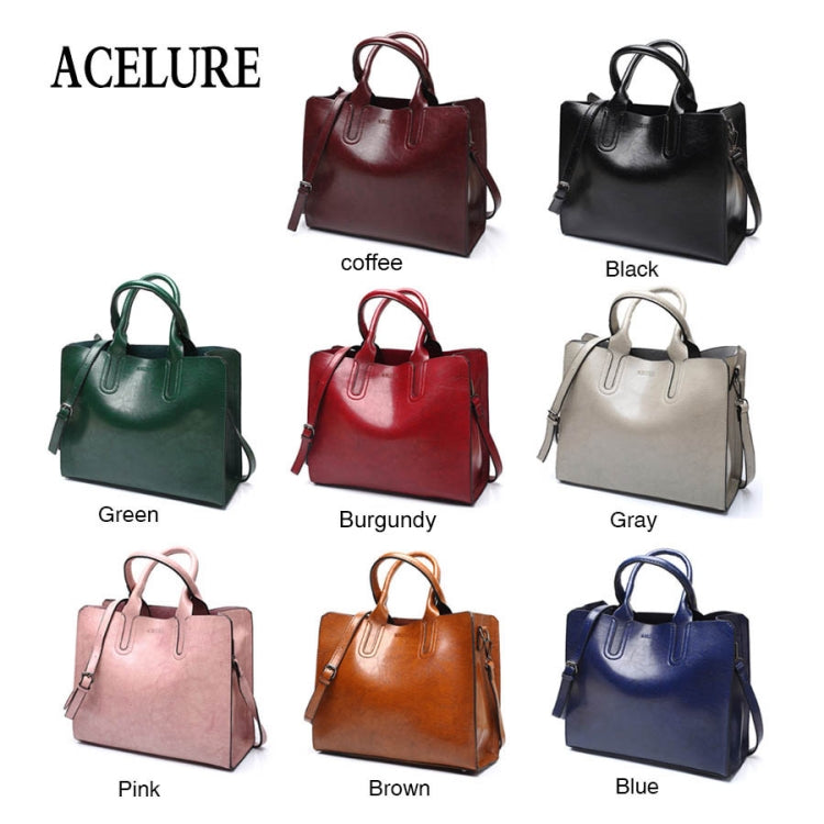 Leather Handbags Big Women Bag Casual Female Bags Trunk Tote Shoulder Bag Ladies Large Bolsos, Gray, Brown, Black, Green, Blue, Coffee, Burgundy, Pink