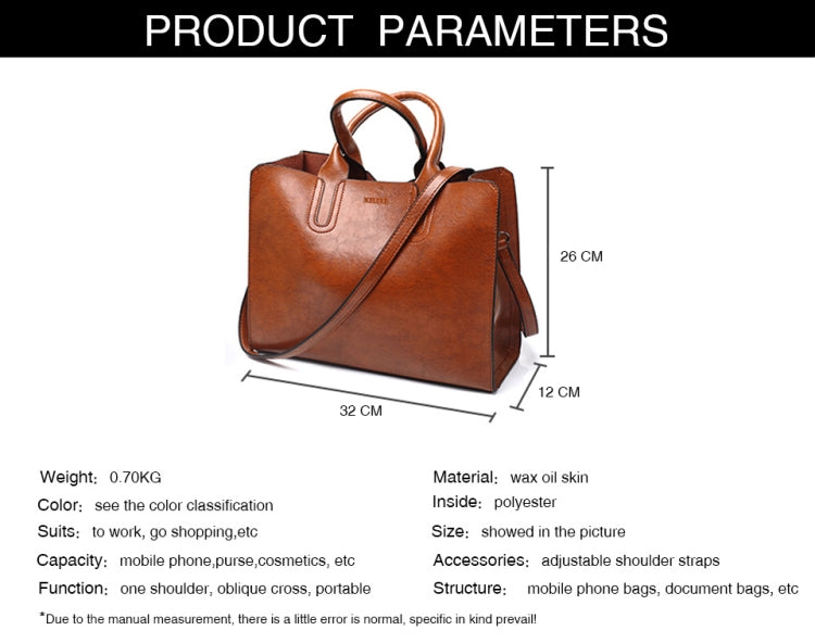 Leather Handbags Big Women Bag Casual Female Bags Trunk Tote Shoulder Bag Ladies Large Bolsos, Gray, Brown, Black, Green, Blue, Coffee, Burgundy, Pink