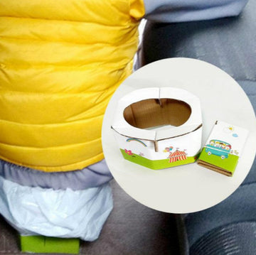 Portable Travel Urine Bag Emergency Mobile Mini Toilet Folding Potty, Travel Urine Bag