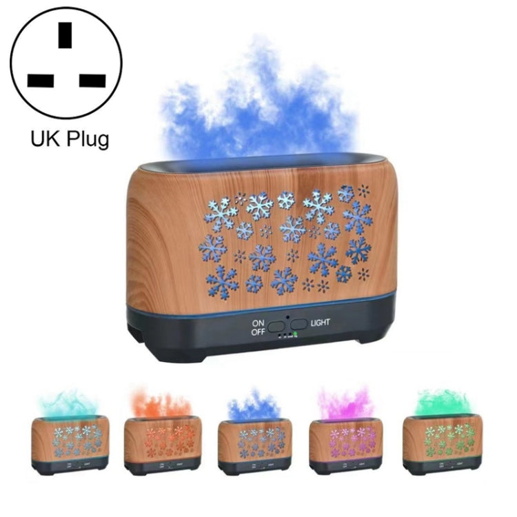 Home Colorful Simulation Flame Incense Smoked Lamp Humidifier, Remote Control, Without Remote Control