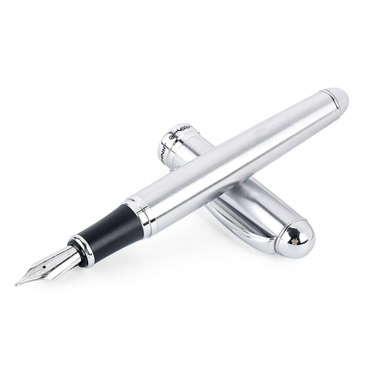 X750 Stationery Stainless Steel Fountain Pen Medium Nib Ink Pens School Oiifice Gift, 0.5mm, 1.1mm