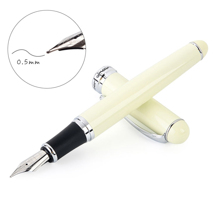 X750 Stationery Stainless Steel Fountain Pen Medium Nib Ink Pens School Oiifice Gift, 0.5mm, 1.1mm