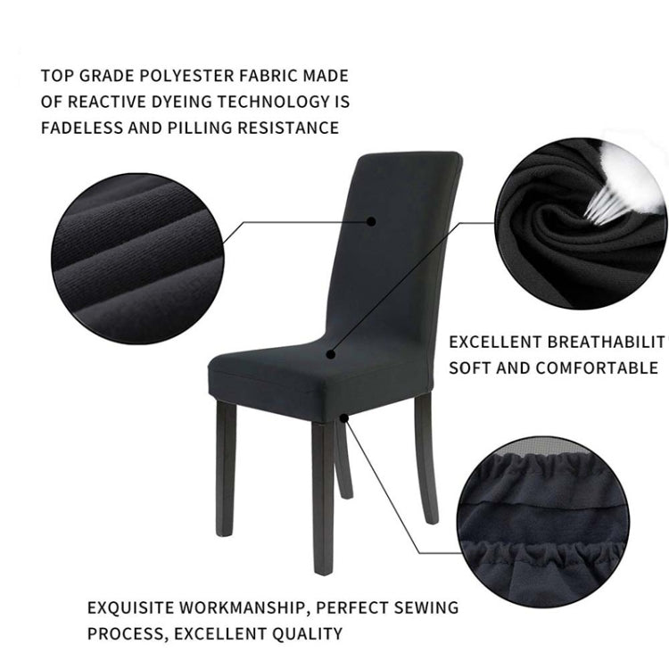 Modern Plain Color Chair Cover Spandex Stretch Elastic Wedding Banquet Chair Covers Dining Seat Cover Pastoral Hotel Cover, Universal Size