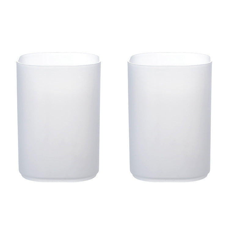 2 PCS Multi-function 4 Grid Desktop Pen Holder Office School Storage Case Clear Plastic Box Desk Pencil Organizer