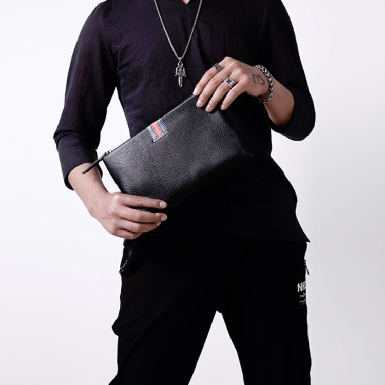 Men Leather Casual Clutch Leather Smart Anti-Theft & Anti-Lost Coin Purse, Large, Small