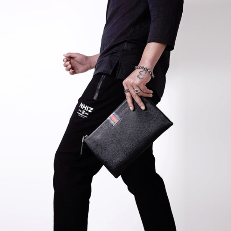 Men Leather Casual Clutch Leather Smart Anti-Theft & Anti-Lost Coin Purse, Large, Small