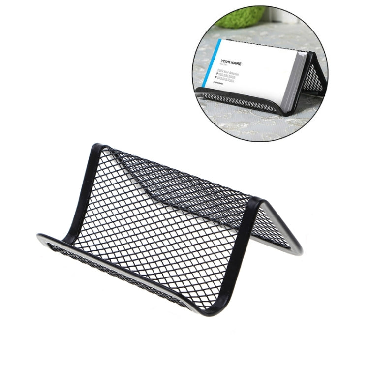 10 PCS Office Convenient Practical Metal Mesh Card Holder, 10 PCS  Mesh Card Holder