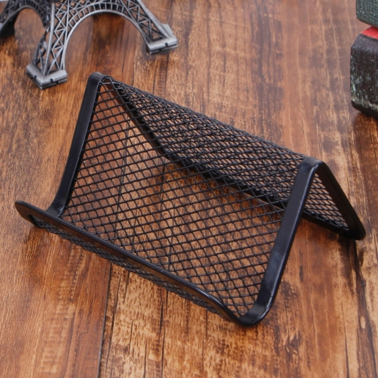 10 PCS Office Convenient Practical Metal Mesh Card Holder, 10 PCS  Mesh Card Holder