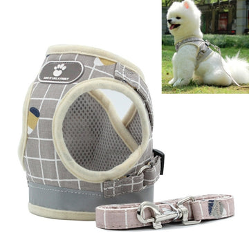 Reflective & Breathable Vest Traction Rope Pet Chest Leash, XS, S, M, XL