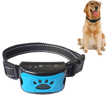 Rechargeable Waterproof Intelligent Identification Automatic Lock Bark Stop, Sky Blue, Lemon Yellow, Orange, Green, Bright Black, Pearl Purple