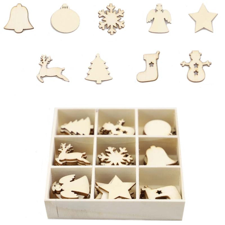 Christmas Creative DIY Decoration Gift Set  Handmade Wood Chip Pendant, JM02027, JM02028, JM02029, JM02030, JM02031, JM02032, JM02033, JM02034, JM02035, JM02036, JM02037, JM02038, JM02039, JM02040, JM02041