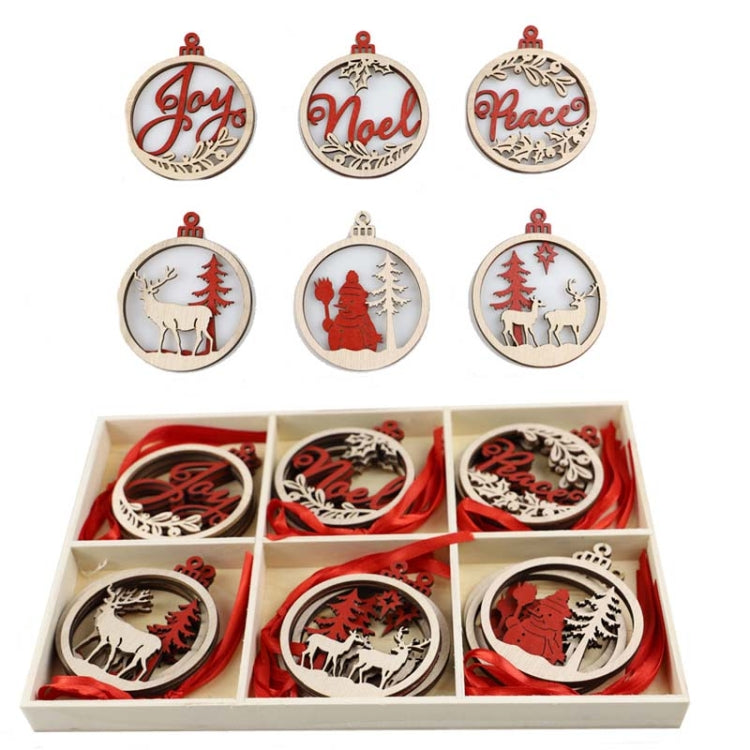 Christmas Creative DIY Decoration Gift Set  Handmade Wood Chip Pendant, JM02027, JM02028, JM02029, JM02030, JM02031, JM02032, JM02033, JM02034, JM02035, JM02036, JM02037, JM02038, JM02039, JM02040, JM02041