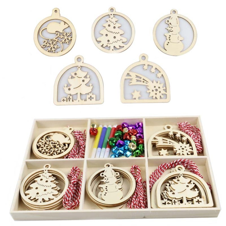 Christmas Creative DIY Decoration Gift Set  Handmade Wood Chip Pendant, JM02027, JM02028, JM02029, JM02030, JM02031, JM02032, JM02033, JM02034, JM02035, JM02036, JM02037, JM02038, JM02039, JM02040, JM02041