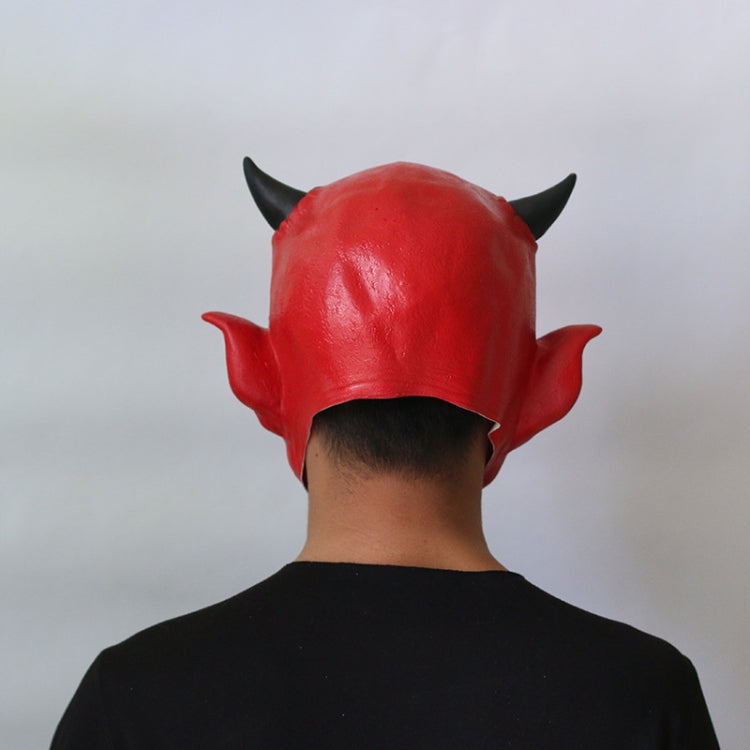 Halloween Party Haunted House Bar Hell Ox Horn Monster Horror Headgear Latex Mask, Horns