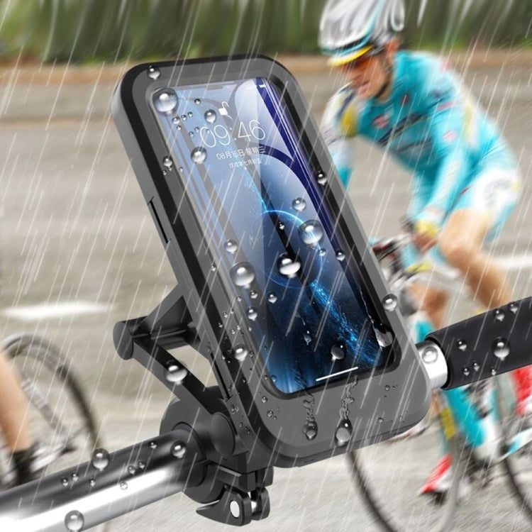 Motorcycle Rearview Mirror Mobile Phone Bracket Locomotive Mobile Phone Bracket Bicycle Handle Waterproof Bracket, Waterproof Bracket