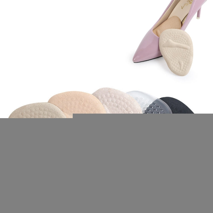 5 Pairs Sweat-Absorbent Breathable Non-Slip Forefoot Pad High Heels Anti-Pain Pad, Random Color Delivery, Free Size