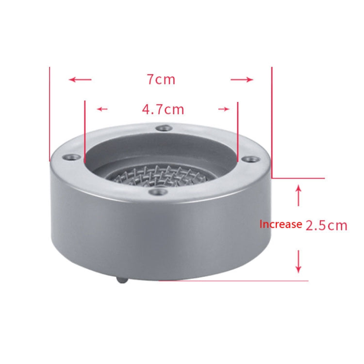 4 PCS / Set Furniture Home Appliance Washing Machine Rubber Foot Mat Moisture-Proof Shock Absorption Heightened Foot Mat Base, 2.5cm Plus Layer Gray, Adjustable Height About 8-9.5cm Gray, 2.5cm Plus Layer Blue, Adjustable Height About 8-9.5cm Blue