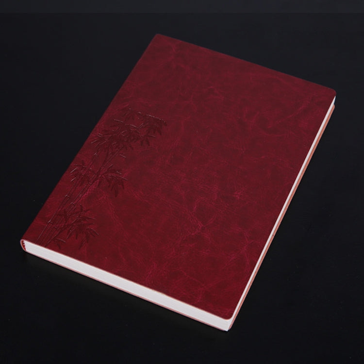 Notebook Student Notepad Diary Book Business Record Book PU Notebook, A5 Plain Weave Blue, A5 Plain Weave Cockscomb Red, A5 Plain Charred Tea Brown, A5 Plain Weave Black, A5 Plain Weave Bitter Tea Red, A5 Plain Weave Nile Blue, A5 Plain Weave Horn Gray...