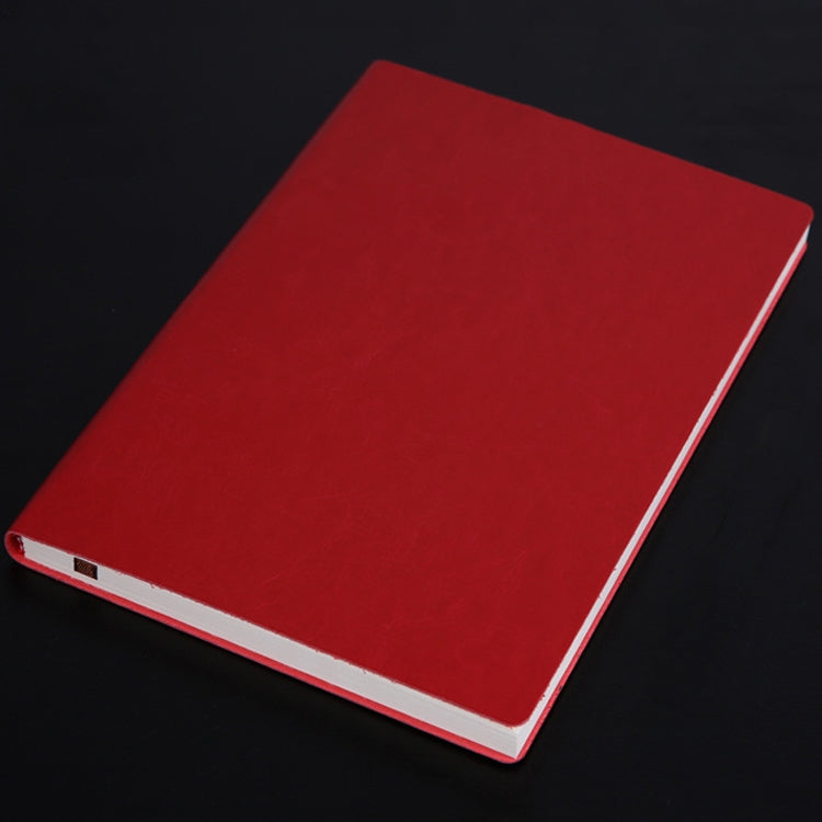 Notebook Student Notepad Diary Book Business Record Book PU Notebook, A5 Plain Weave Blue, A5 Plain Weave Cockscomb Red, A5 Plain Charred Tea Brown, A5 Plain Weave Black, A5 Plain Weave Bitter Tea Red, A5 Plain Weave Nile Blue, A5 Plain Weave Horn Gray...