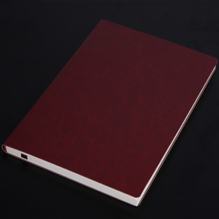 Notebook Student Notepad Diary Book Business Record Book PU Notebook, A5 Plain Weave Blue, A5 Plain Weave Cockscomb Red, A5 Plain Charred Tea Brown, A5 Plain Weave Black, A5 Plain Weave Bitter Tea Red, A5 Plain Weave Nile Blue, A5 Plain Weave Horn Gray...