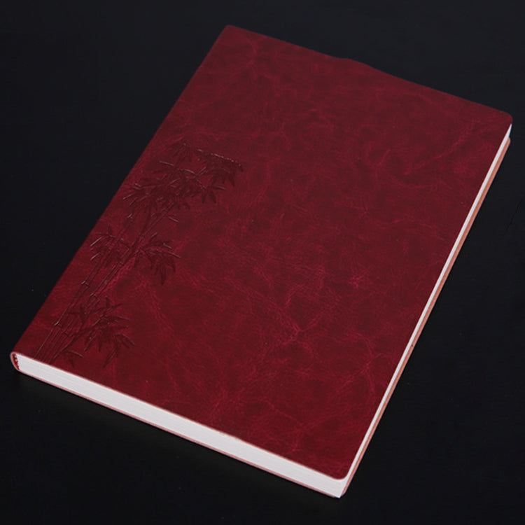 Notebook Student Notepad Diary Book Business Record Book PU Notebook, A5 Plain Weave Blue, A5 Plain Weave Cockscomb Red, A5 Plain Charred Tea Brown, A5 Plain Weave Black, A5 Plain Weave Bitter Tea Red, A5 Plain Weave Nile Blue, A5 Plain Weave Horn Gray...