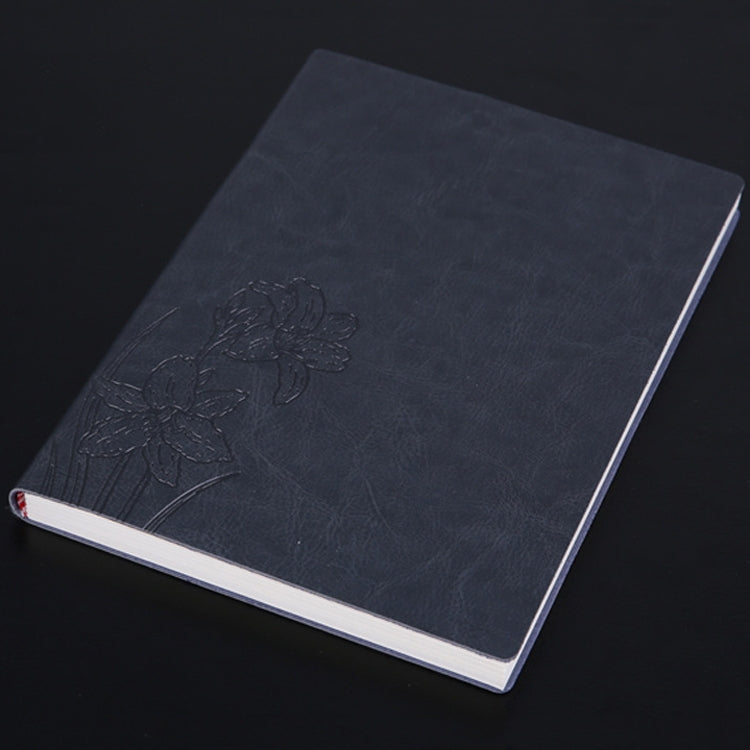 Notebook Student Notepad Diary Book Business Record Book PU Notebook, A5 Plain Weave Blue, A5 Plain Weave Cockscomb Red, A5 Plain Charred Tea Brown, A5 Plain Weave Black, A5 Plain Weave Bitter Tea Red, A5 Plain Weave Nile Blue, A5 Plain Weave Horn Gray...