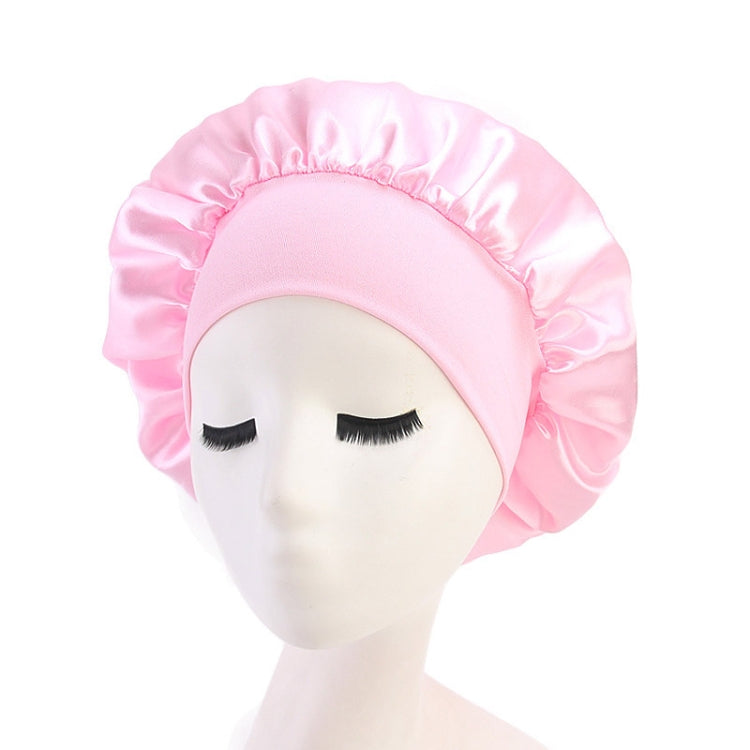2 PCS TJM-301 Night Cap With Wide Brim And Elasticity Headband Ladies Chemotherapy Cap Hair Care Hat, M 56-58cm