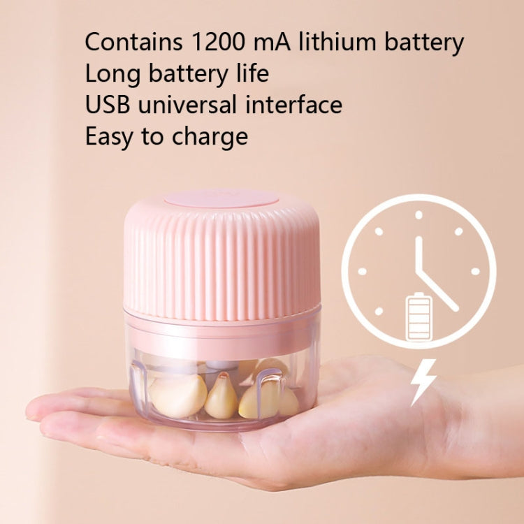 Household Vegetable Cutting Electric USB Garlic Masher Baby Mini Cooking Machine Baby Food Supplement Machine, 100ml, 250ml, 100ml + 250ml