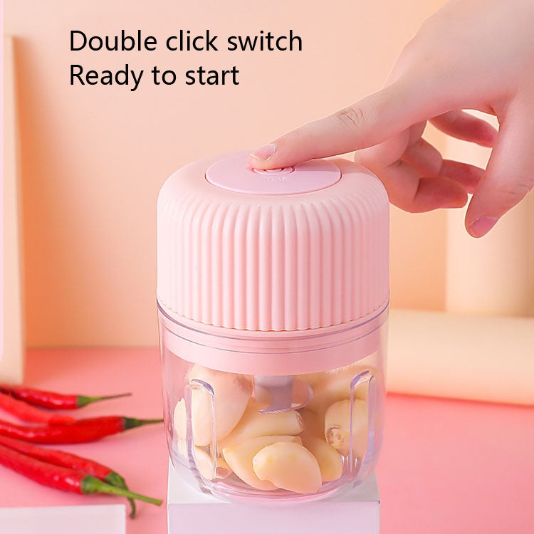 Household Vegetable Cutting Electric USB Garlic Masher Baby Mini Cooking Machine Baby Food Supplement Machine, 100ml, 250ml, 100ml + 250ml