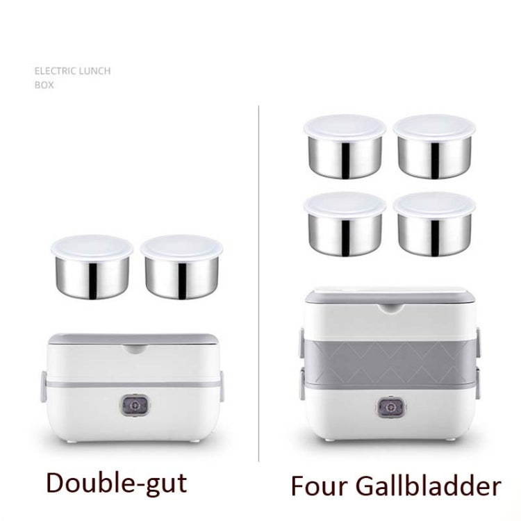 Lunch Box With Electric Heating And Heat Preservation Can Be Plugged In Barrel Office Worker Rice Cooker, UK Plug Double-gut, EU Plug Double-gut, US Plug Double-gut, UK Plug Four Gallbladder, EU Plug Four Gallbladder, US Plug Four Gallbladder
