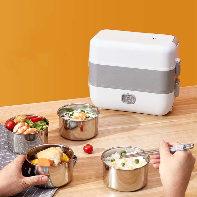 Lunch Box With Electric Heating And Heat Preservation Can Be Plugged In Barrel Office Worker Rice Cooker, UK Plug Double-gut, EU Plug Double-gut, US Plug Double-gut, UK Plug Four Gallbladder, EU Plug Four Gallbladder, US Plug Four Gallbladder