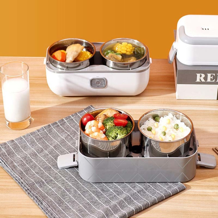 Lunch Box With Electric Heating And Heat Preservation Can Be Plugged In Barrel Office Worker Rice Cooker, UK Plug Double-gut, EU Plug Double-gut, US Plug Double-gut, UK Plug Four Gallbladder, EU Plug Four Gallbladder, US Plug Four Gallbladder