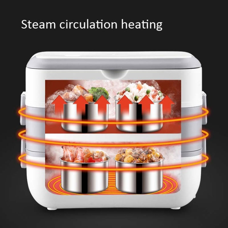 Lunch Box With Electric Heating And Heat Preservation Can Be Plugged In Barrel Office Worker Rice Cooker, UK Plug Double-gut, EU Plug Double-gut, US Plug Double-gut, UK Plug Four Gallbladder, EU Plug Four Gallbladder, US Plug Four Gallbladder