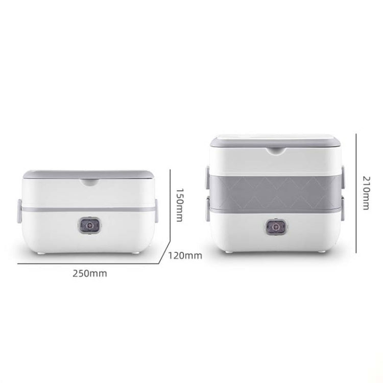 Lunch Box With Electric Heating And Heat Preservation Can Be Plugged In Barrel Office Worker Rice Cooker, UK Plug Double-gut, EU Plug Double-gut, US Plug Double-gut, UK Plug Four Gallbladder, EU Plug Four Gallbladder, US Plug Four Gallbladder