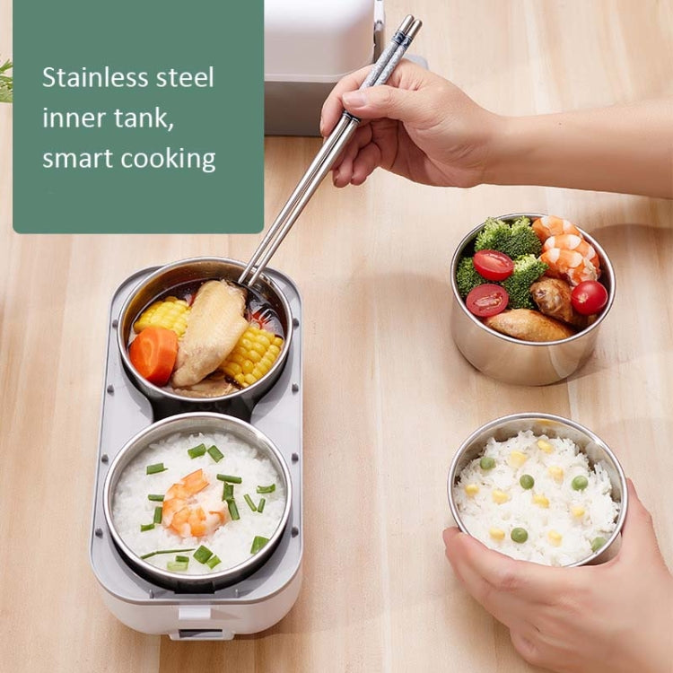 Lunch Box With Electric Heating And Heat Preservation Can Be Plugged In Barrel Office Worker Rice Cooker, UK Plug Double-gut, EU Plug Double-gut, US Plug Double-gut, UK Plug Four Gallbladder, EU Plug Four Gallbladder, US Plug Four Gallbladder