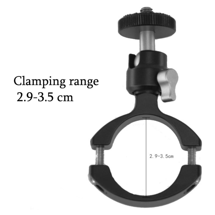 YJ-G2 Cycling Metal Tube Clip 1/4 PTZ Bicyle Bracket Universal Portable Camera Bicycle Clip, YJ-G2