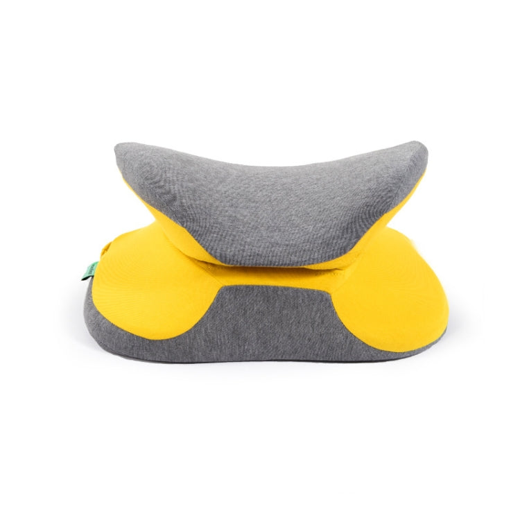 BEWALKER Multifunctional Student Portable Nap Pillow Waist Support Foldable Memory Foam Nap Pillow Office Sleeping Pillow, 38x20x15cm