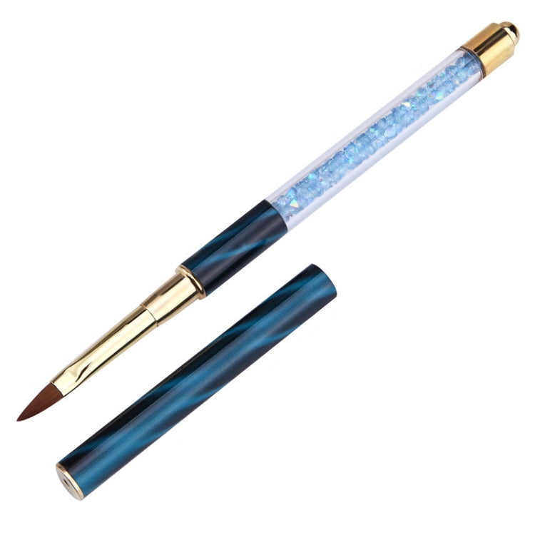 Cat Eye Pen Barrel Painted Pen With Diamond Light Therapy Nail Tool Light Therapy Pen, 1# Red Stripes (Flat Head), 2# Purple Stripes (Gradient), 3# White Stripes (Round Head), 4# Dark Blue Stripes (Oblique Head), 5# Dark Green Stripes (Short Cable)    ...