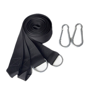 Outdoor Camping Hiking Must-Have Hammock Strap Rope Metal Buckle Load Tie Rope, Random Color Delivery, PJ077 Hammock Rope