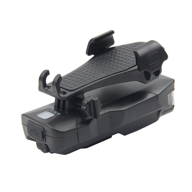 500LM Bicycle Light Mobile Phone Holder Multi-Function Riding Front Light With Horn, 4000 mAh (Black), 4000 mAh (Black Red), 4000 mAh (Black Blue), 4000 mAh (Black Orange), 2400 mAh (Black Red), 2400 mAh (Black Blue), 2400 mAh (Black Orange)           ...