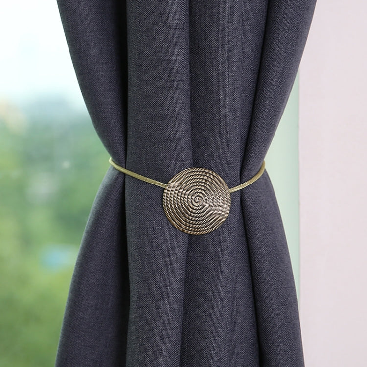 E003 Metal Curtain Magnetic Buckle Strap Curtain Clip Bedroom Living Room Free Perforated Curtain Buckle, Gold, Silver, Blu Ancient, Red Ancient