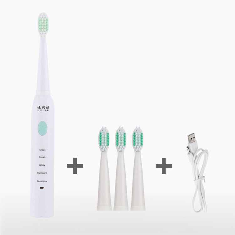 DELIPU Electric Toothbrush Rechargeable Sonic 5-Speed Adjustment Children Adult Household Waterproof Soft Hair Whitening Toothbrush, USB Charging Cable  (Blue), USB Charging Cable (White), USB Charging Stand (Blue), USB Charging Stand(Pink)            ...