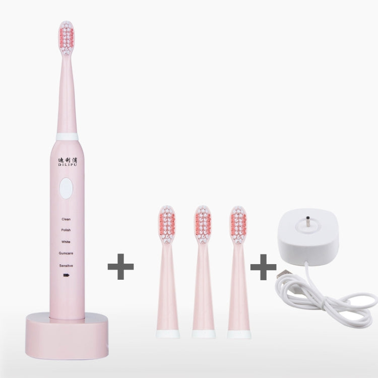DELIPU Electric Toothbrush Rechargeable Sonic 5-Speed Adjustment Children Adult Household Waterproof Soft Hair Whitening Toothbrush, USB Charging Cable  (Blue), USB Charging Cable (White), USB Charging Stand (Blue), USB Charging Stand(Pink)            ...