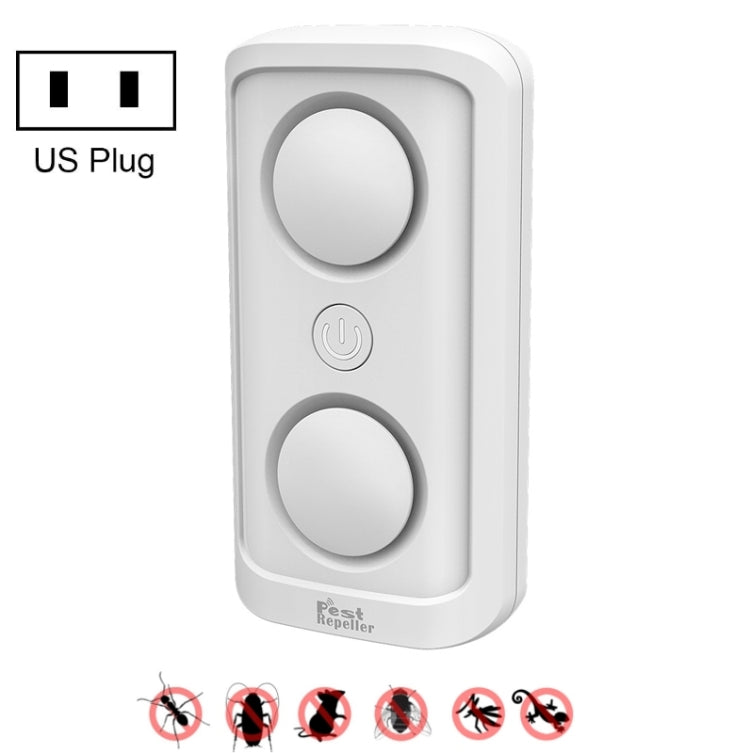 BG302 Dual-Speaker Intelligent Frequency Conversion Mosquito Repellent Ultrasonic Insect Repellent, US Plug 110V, EU Plug 220V, UK Plug 220V, JP Plug 110V