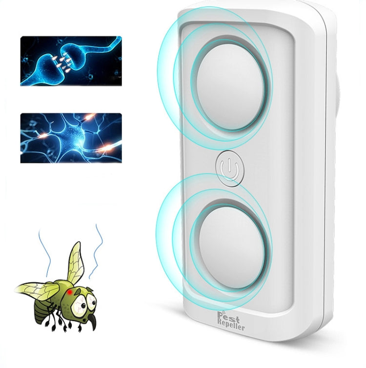BG302 Dual-Speaker Intelligent Frequency Conversion Mosquito Repellent Ultrasonic Insect Repellent, US Plug 110V, EU Plug 220V, UK Plug 220V, JP Plug 110V