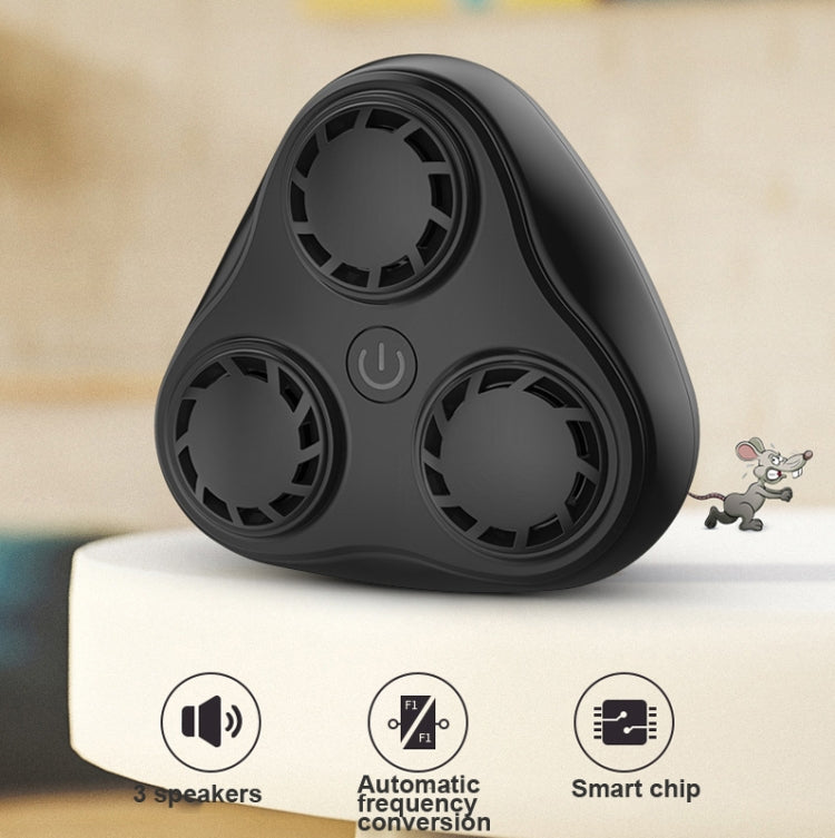 BG310 3-Horn Ultrasonic Automatic Frequency Conversion Mouse Repeller/Insect Repellent/Mosquito Repellent, US Plug 110V, EU Plug 220V, AU Plug 220V, UK Plug 220V, JP Plug 110V